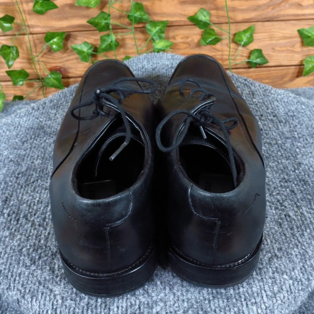 Kenneth Cole Down The Shore Men Casual Oxford Shoe 10.5 Business Black‎ Leather